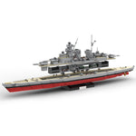 MOC Friedrich der Große Militärisches Seeschlachtschiff klemmbausteine - Scale 1:300-Klemmbausteine-LesDiy-LesDiy