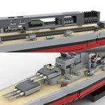 MOC Pommern Militärisches Seeschlachtschiff klemmbausteine - Scale 1:300-Klemmbausteine-LesDiy-LesDiy