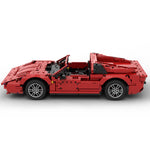 Roter Sportwagen Modell Roadster Klemmbausteine-Klemmbausteine-LesDiy-LesDiy