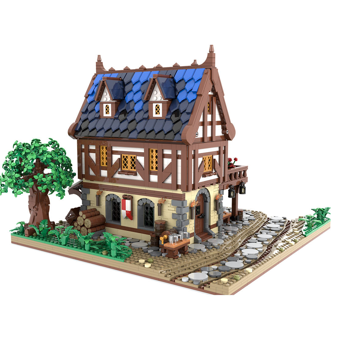 MOC-224458 Medieval tavern Klemmbausteine