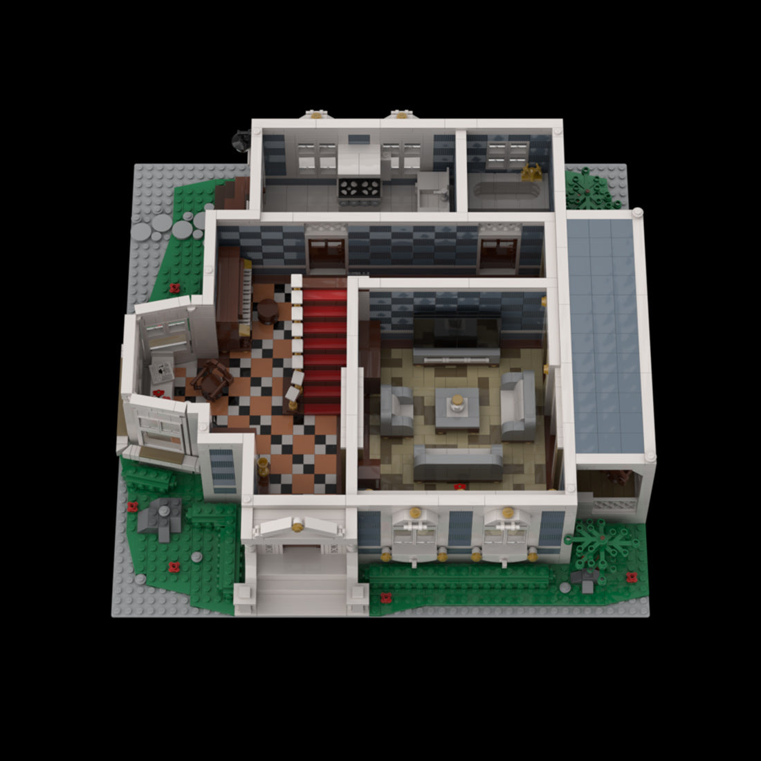 Second Empire Villa Klemmbausteine