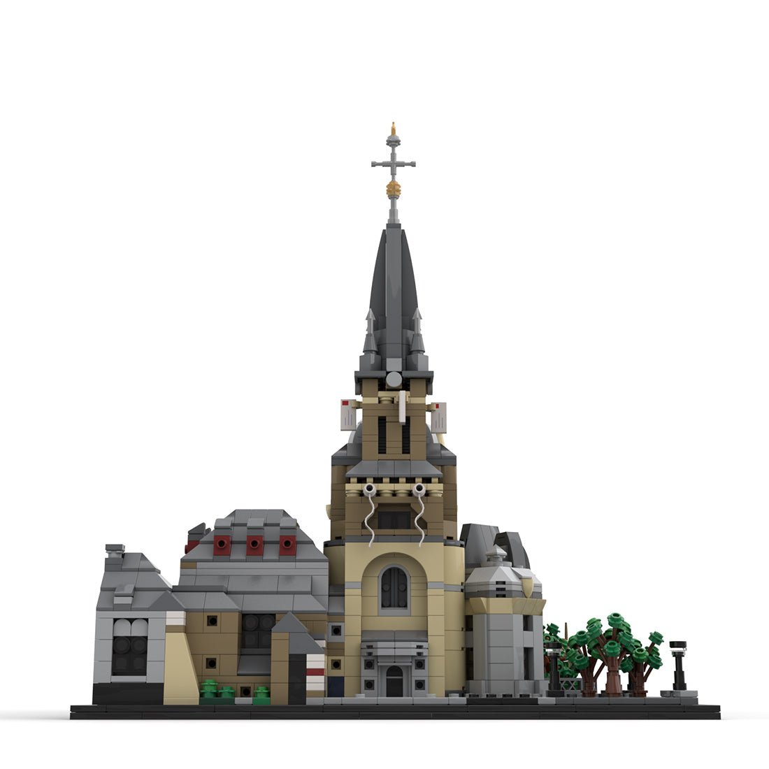 Aachen Cathedral Model Klemmbausteine - LesDiy - Klemmbausteine