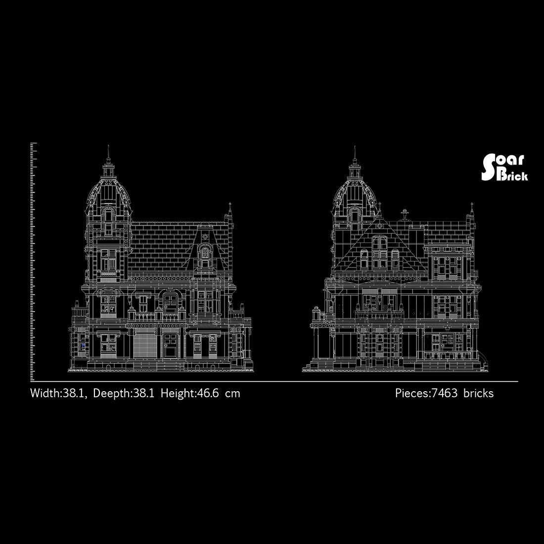 Victorian Suburban Residence Klemmbausteine