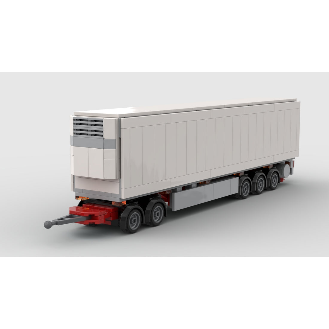 MOC-193350 LKW mit starrem Fahrgestell und Kühlauflieger (längere Ausführung) Klemmbausteine