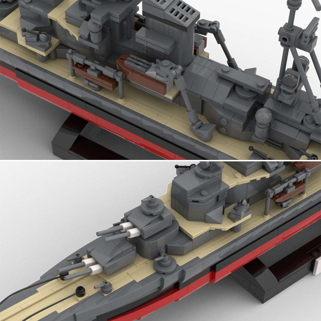 Admiral Hipper - Scale 1:300 - LesDiy - Klemmbausteine