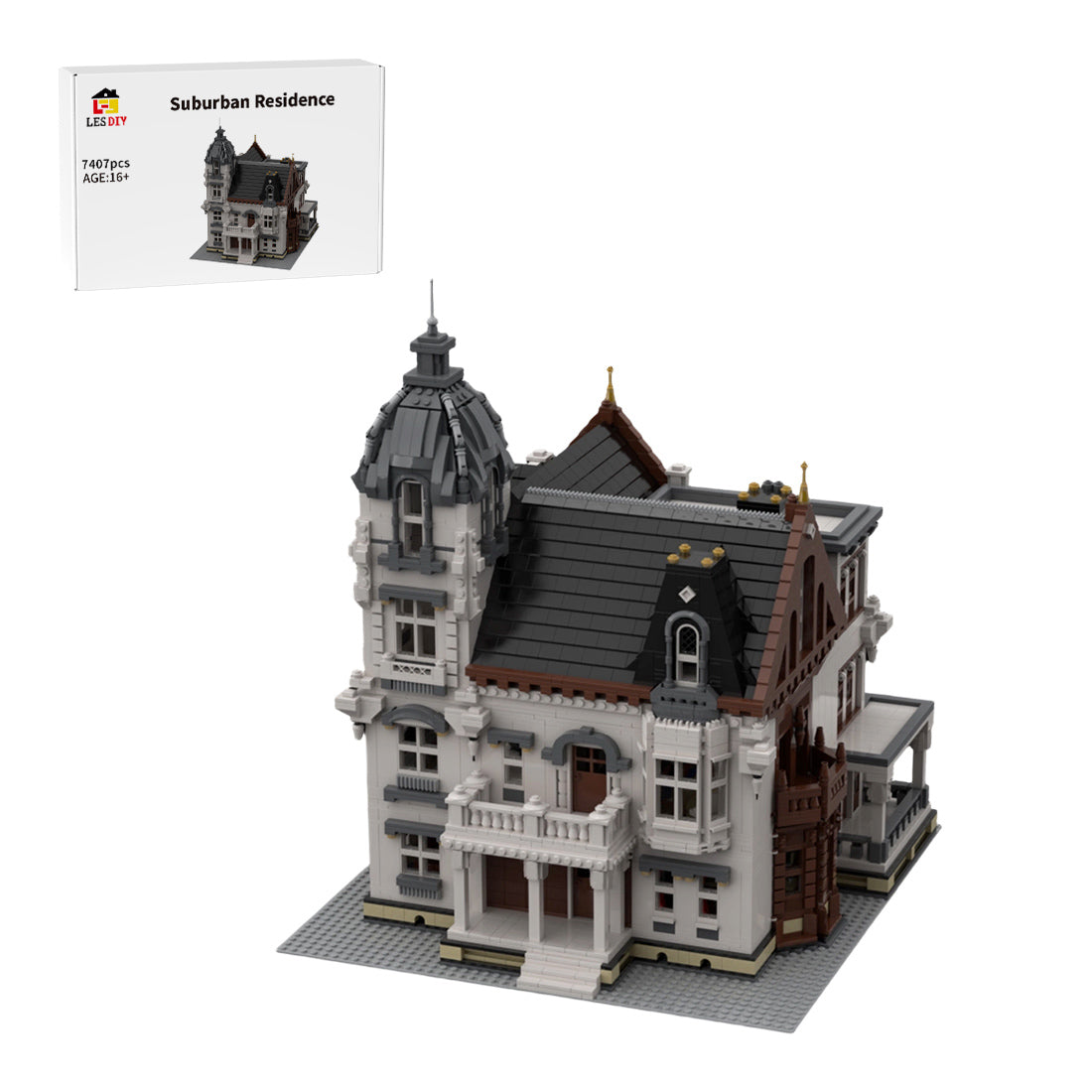 Victorian Suburban Residence Klemmbausteine