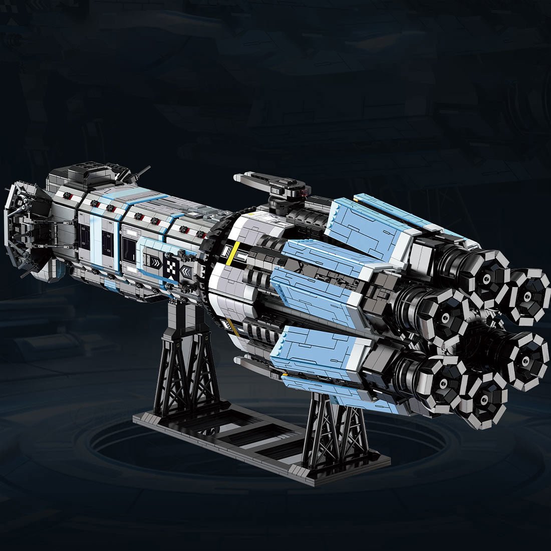 AGATHA KING Langförmiges Sci - Fi - Schlachtschiff - Raumschiff Klemmbausteine - LesDiy - Klemmbausteine
