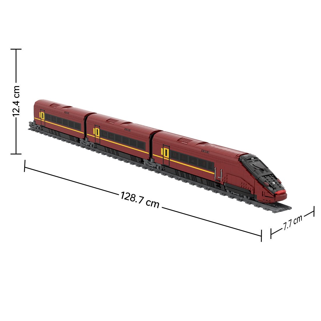 AGV - 575 Italo High Speed Train Smart Class Klemmbausteine - LesDiy - Klemmbausteine