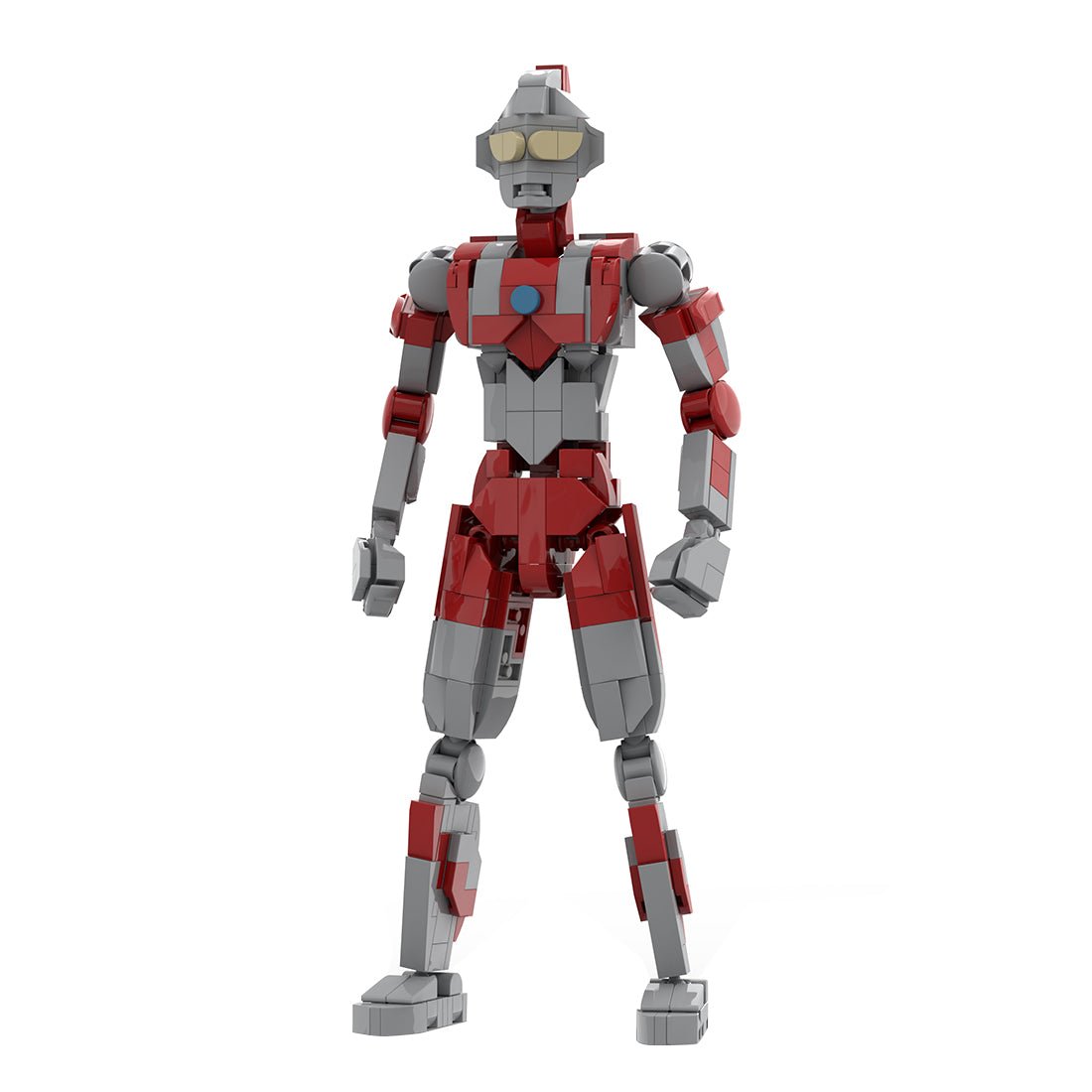 Articulated Red & Gray Action Figure Klemmbausteine - LesDiy - Klemmbausteine