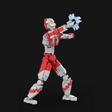 Articulated Red & Gray Action Figure Klemmbausteine - LesDiy - Klemmbausteine