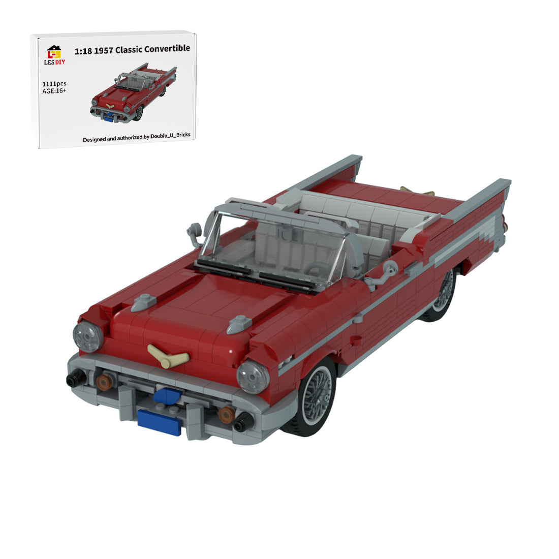 MOC-263579 1:18 1957 Chevy Bel Air Klemmbausteine