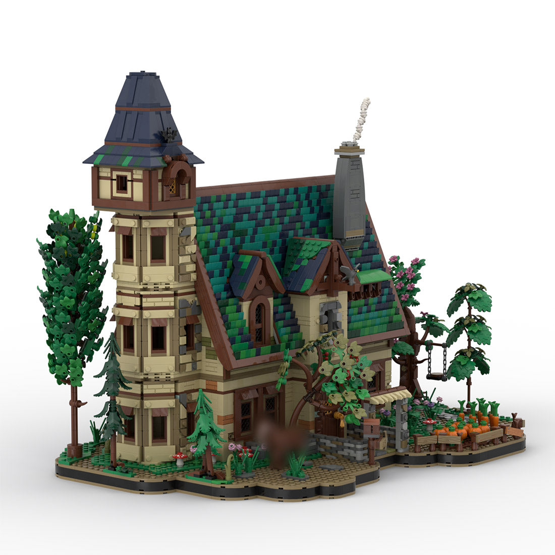 MOC-267546 Medieval Emerald Cottage Klemmbausteine