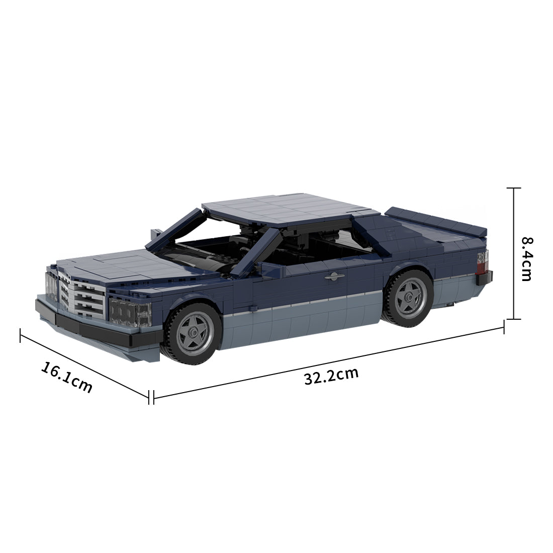 Deutsches Grand-Touring-Coupé der 1980er Jahre Klemmbausteine