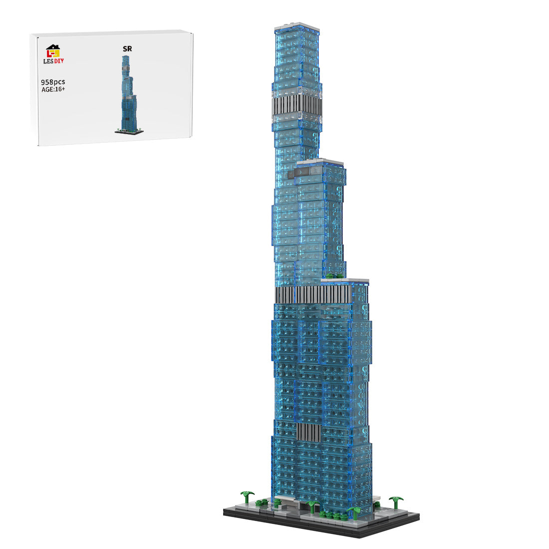 MOC-256851 The St. Regis Chicago 1:800 Scale Klemmbausteine