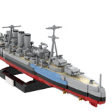 1/300 Scale HMS Norfolk Heavy Cruiser Klemmbausteine