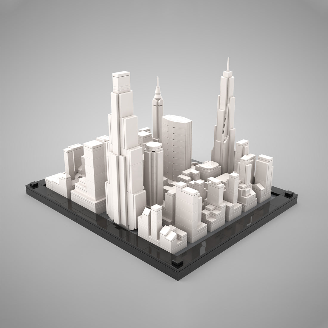 MOC-266677 Midtown Manhattan 1st Part - 1:2500 scale Klemmbausteine