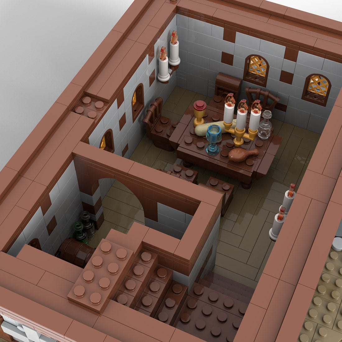 MOC-192313 Medieval inn Klemmbausteine