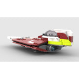 MOC-208967 Obi-Wans Delta-7 Jedi-Sternjäger (Minifiguren-Maßstab) Klemmbausteine