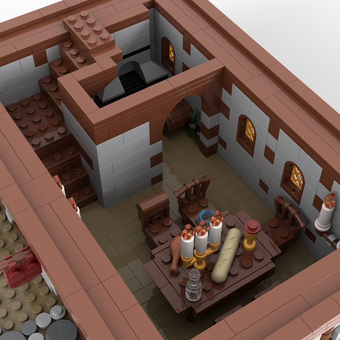 MOC-192313 Medieval inn Klemmbausteine