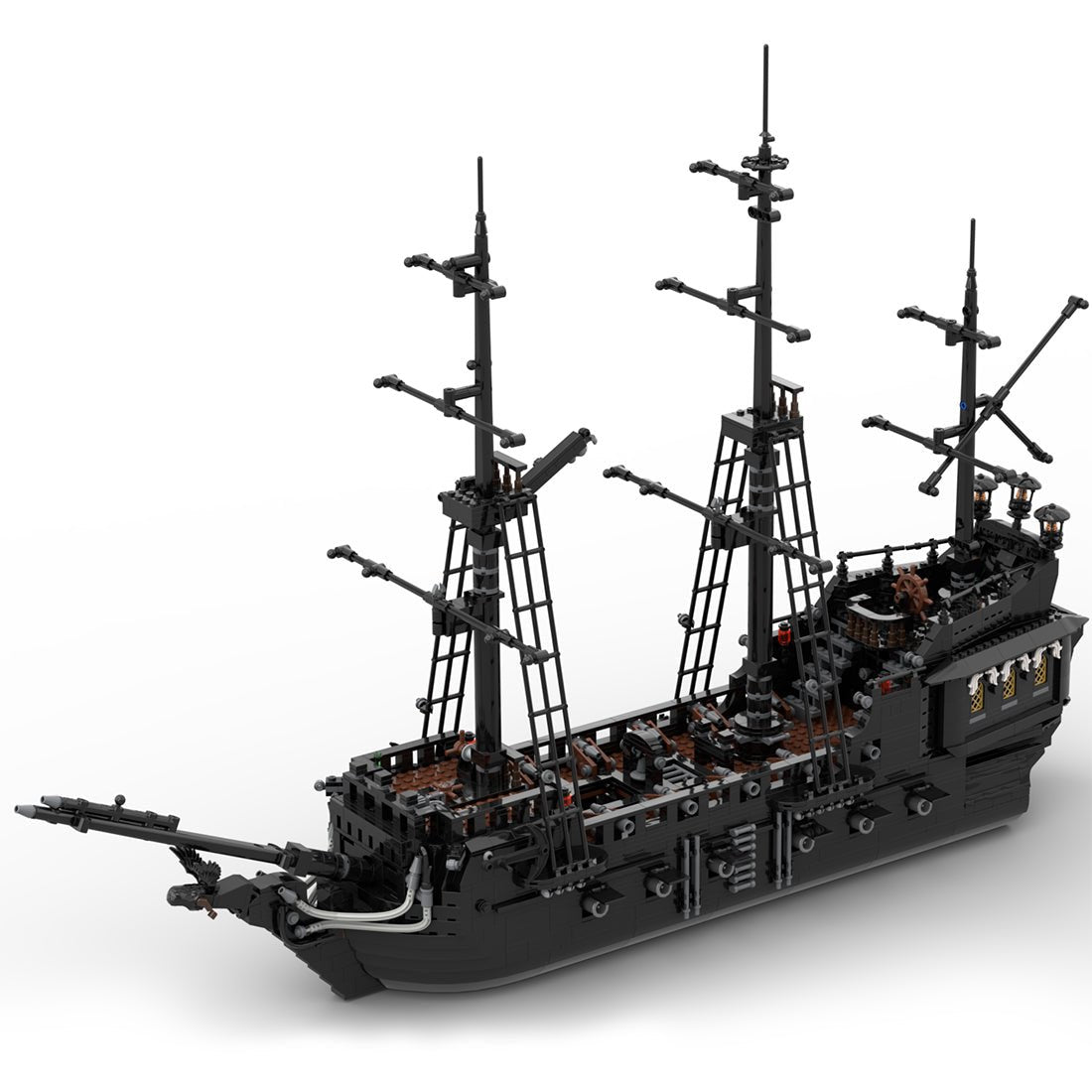 Das mittelalterliche Piraten - Geisterschiff Black Pearl Klemmbausteine - LesDiy - Klemmbausteine