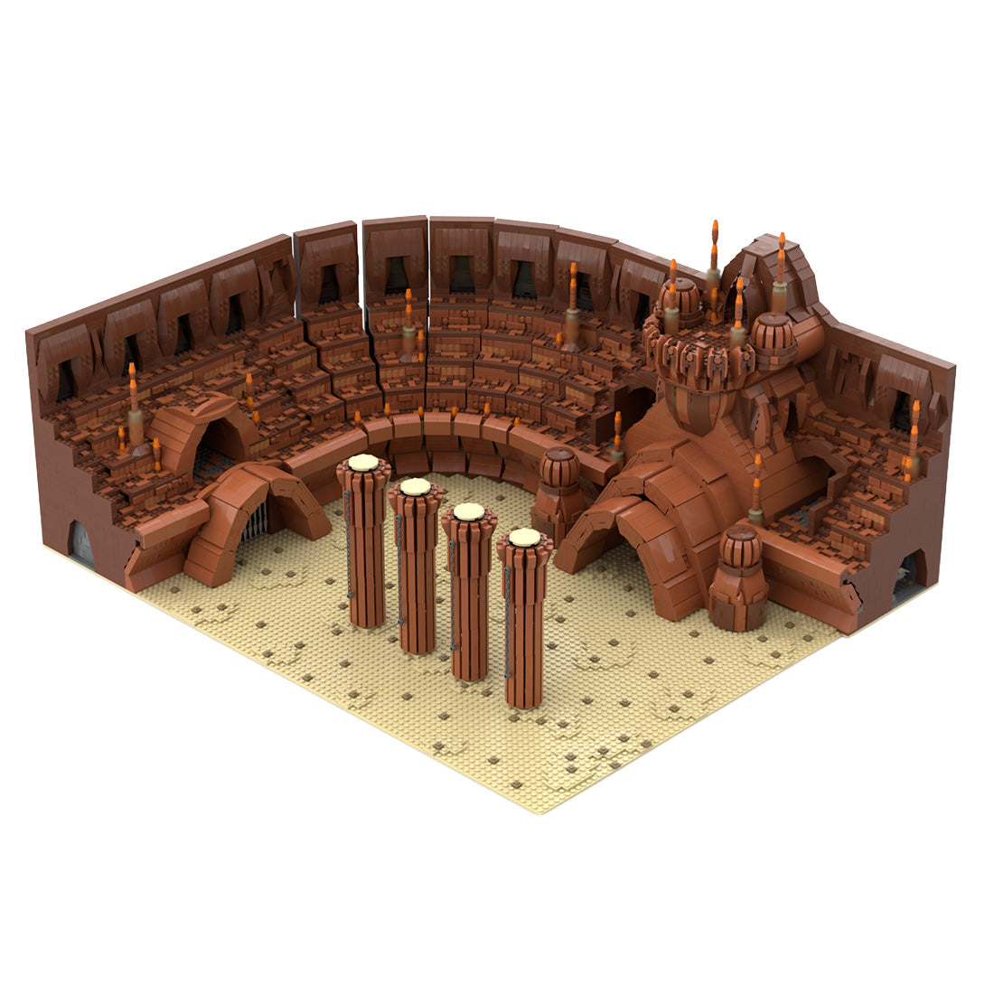 MOC-232477 Star Wars Episode II: Angriff der Klonkrieger – UCS Petranaki-Arena auf Geonosis (Minifiguren-Maßstab) Klemmbausteine