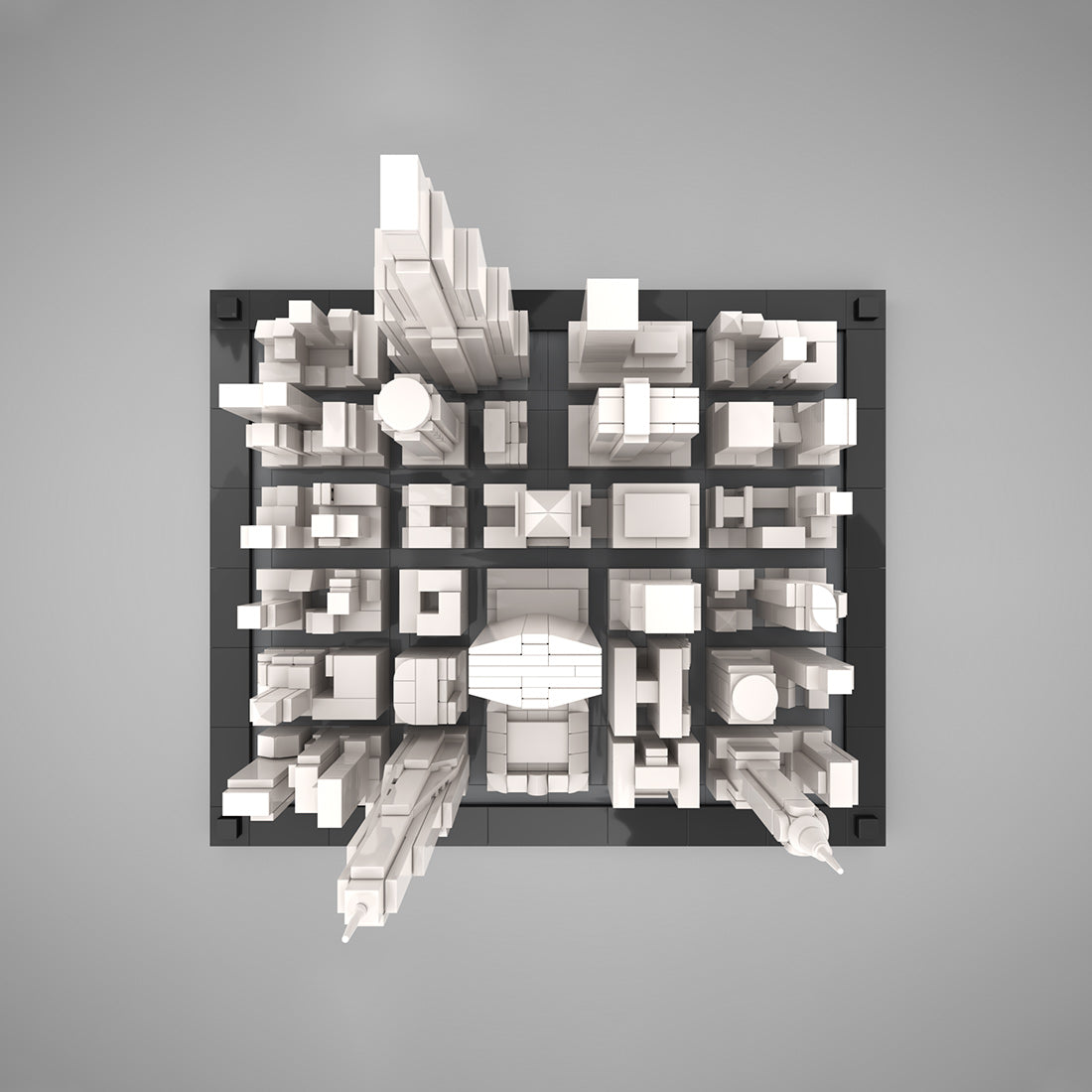 MOC-266677 Midtown Manhattan 1st Part - 1:2500 scale Klemmbausteine