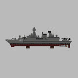 Deutsche Militärfregatte F - 124 Sachsen - Klasse im Maßstab 1/485 Klemmbausteine - LesDiyproduct_type##