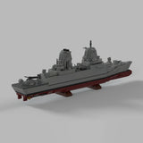 Deutsche Militärfregatte F126 im Maßstab 1/485 Klemmbausteine - LesDiyproduct_type##