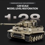Deutscher Militärpanzer im Maßstab 1/28 Klemmbausteine - LesDiyproduct_type##
