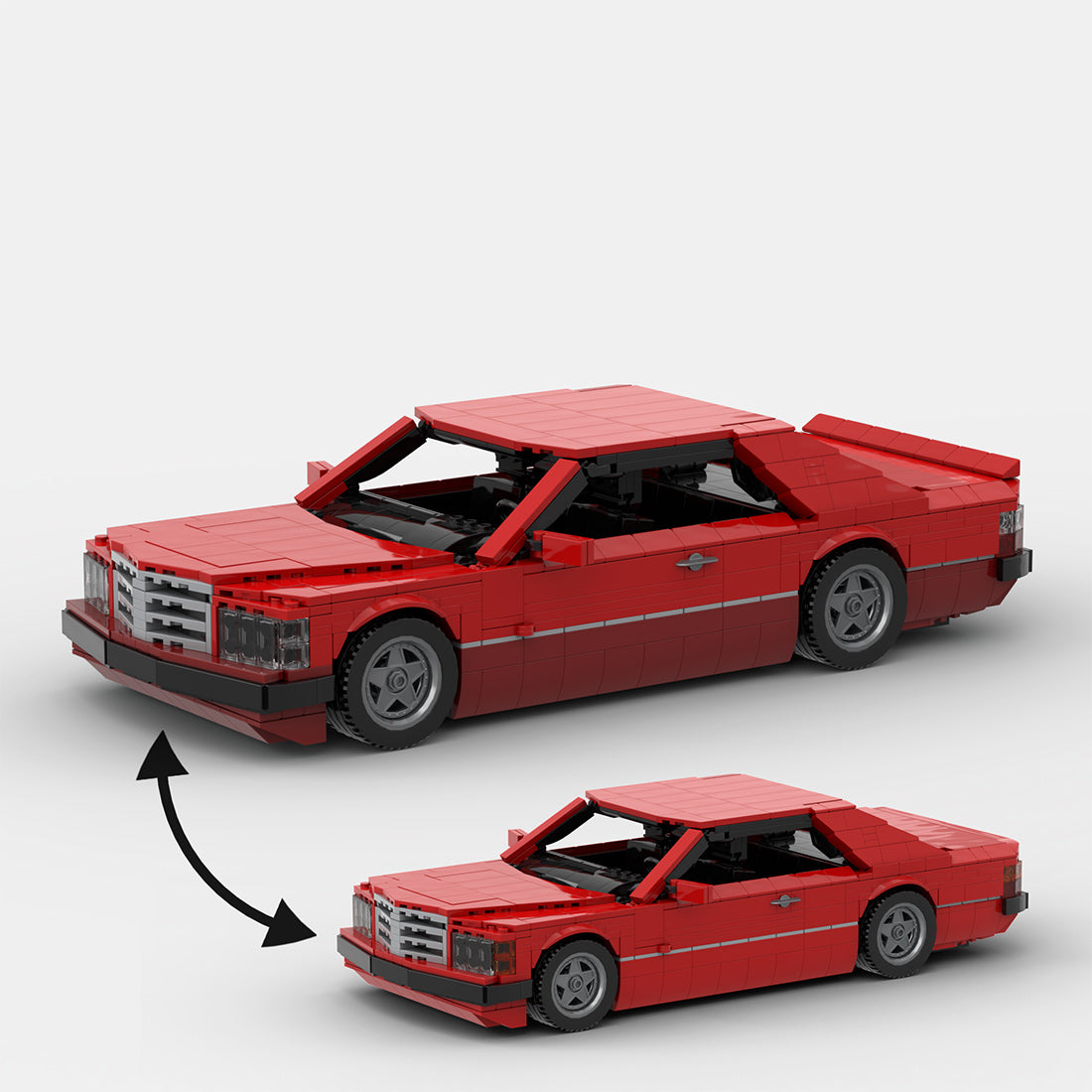 Deutsches Grand-Touring-Coupé der 1980er Jahre Klemmbausteine