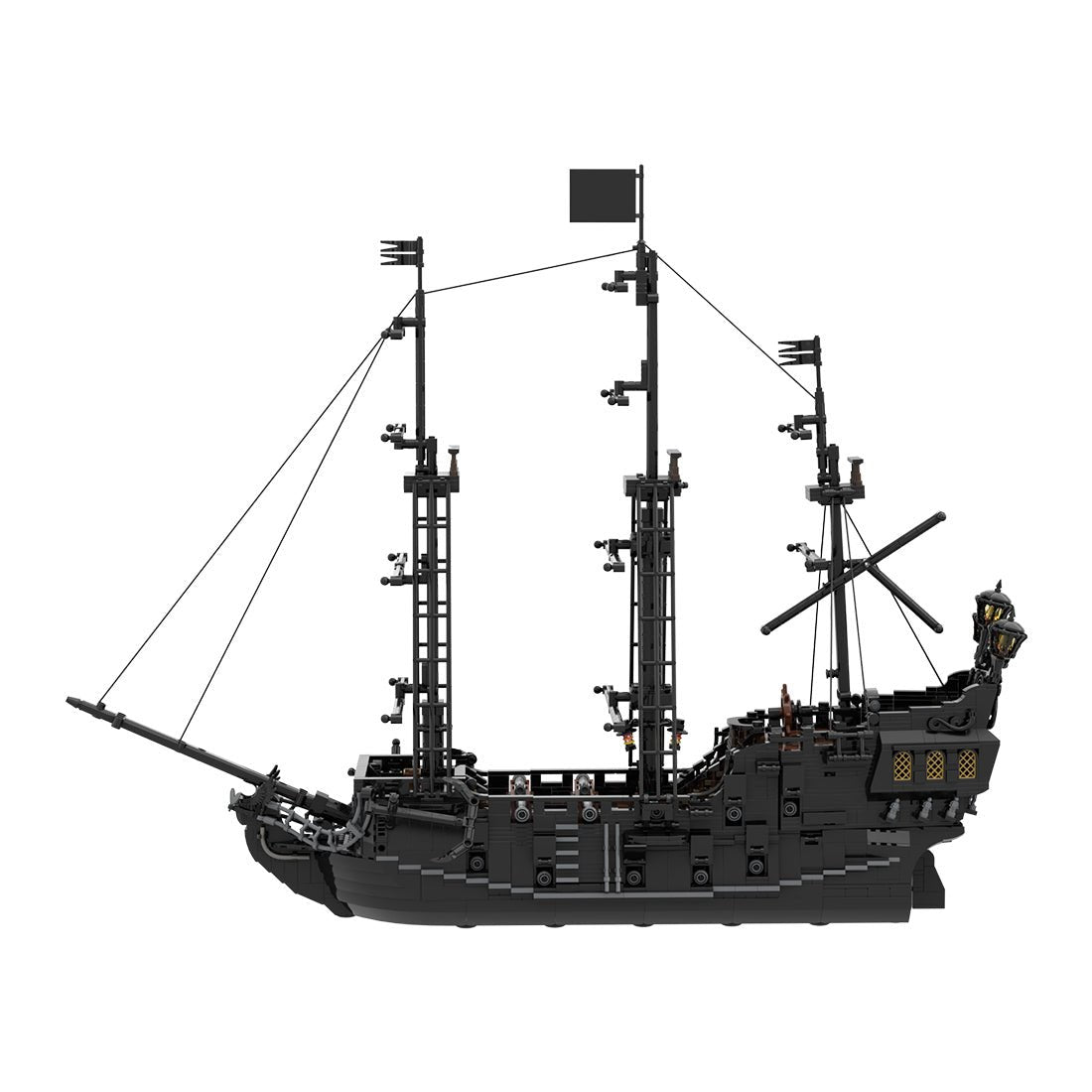 Die schwarze Perle aus Fluch der Karibik（mit Segeln）Klemmbausteine - LesDiyproduct_type##