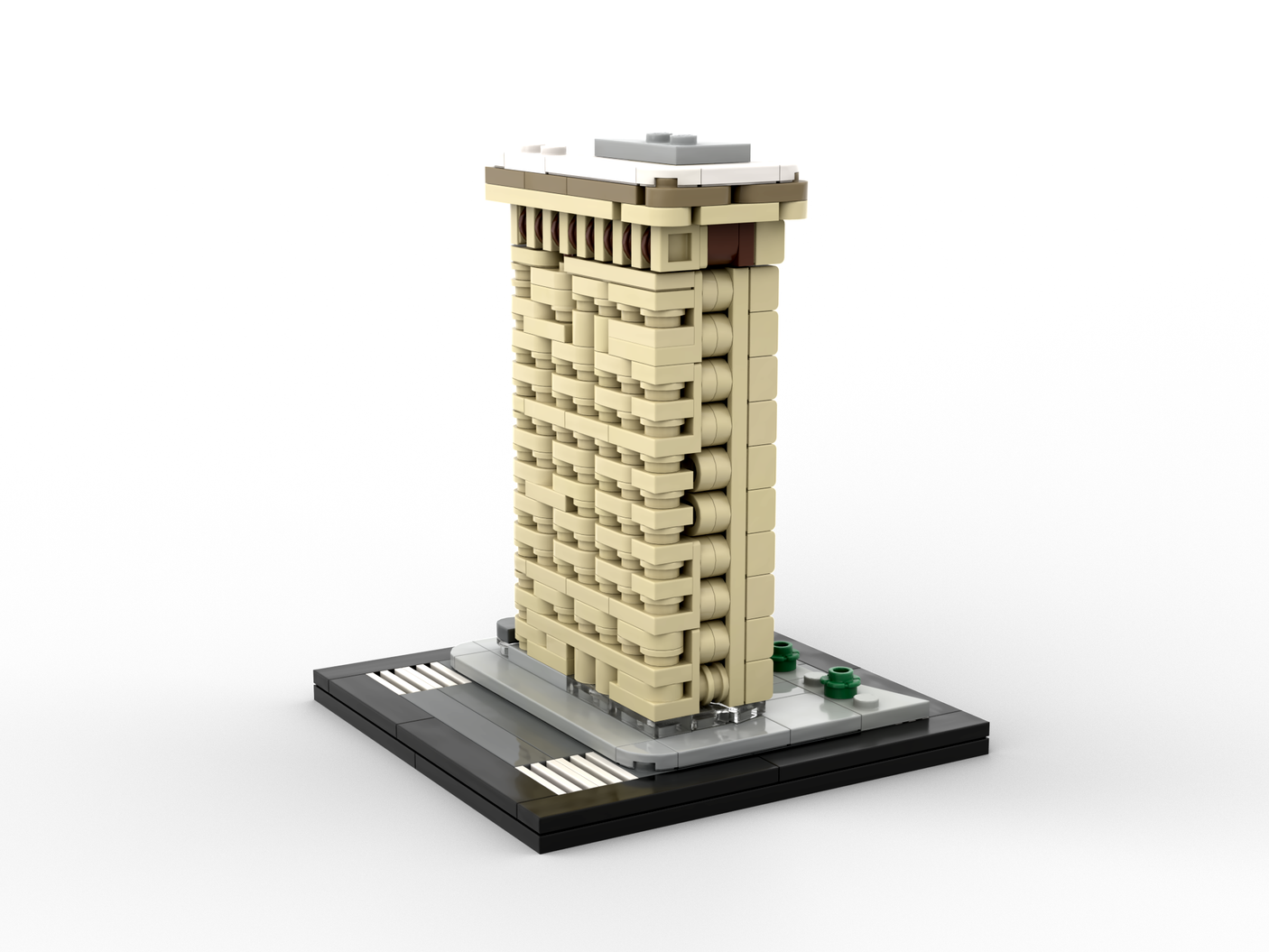 MOC-261055 Flatiron Building 1:800 scale Klemmbausteine
