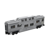 MOC-212051 Santa fe double decker canopy passanger train car Klemmbausteine