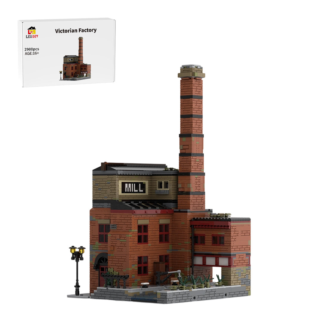 MOC-256256 Viktorianische Fabrik (modular) Klemmbausteine
