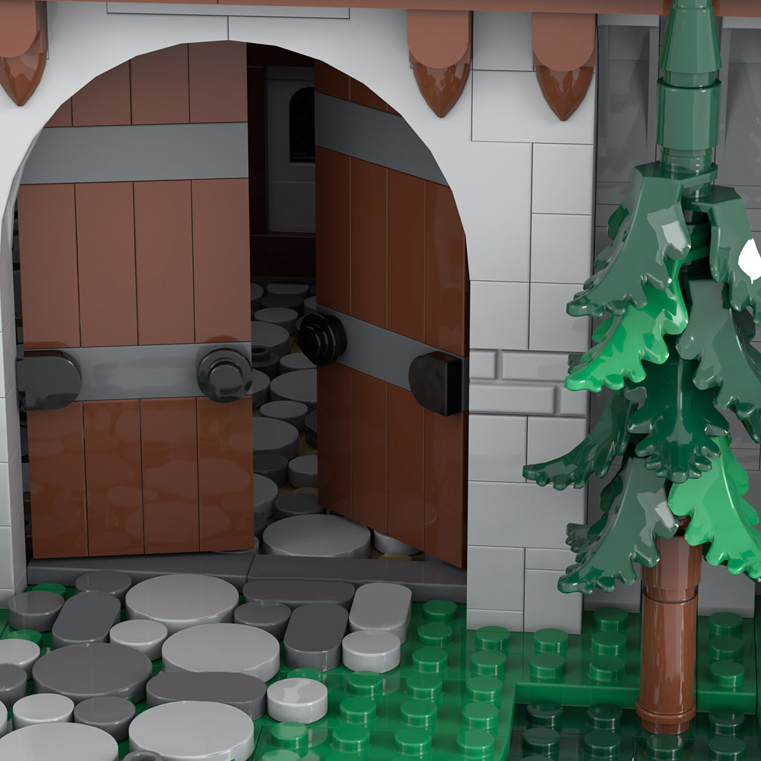 MOC-241818 Green Dragon Knights' Castle Klemmbausteine