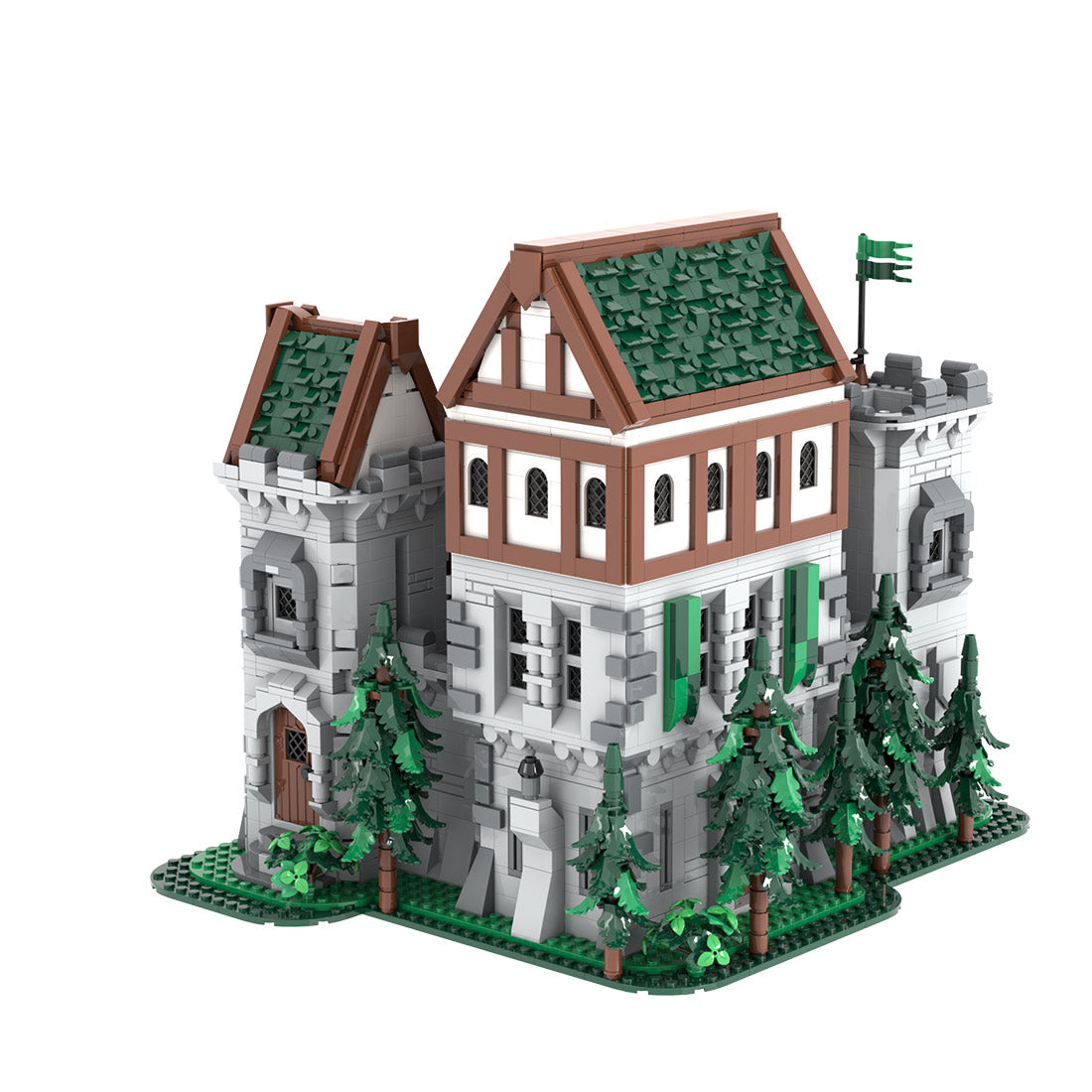 MOC-241818 Green Dragon Knights' Castle Klemmbausteine
