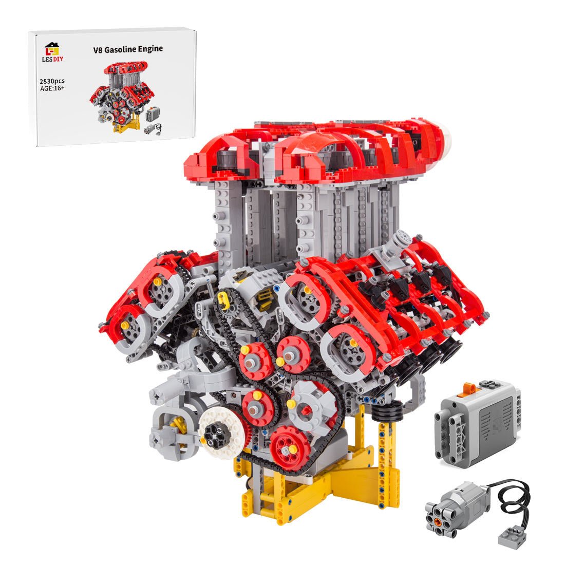 Ferrari - Maserati V8 Engine Klemmbausteine - LesDiy - Klemmbausteine