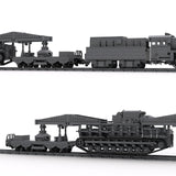 German Carl Self - propelled Mortar Railroad - carrying Klemmbausteine - LesDiy - Klemmbausteine