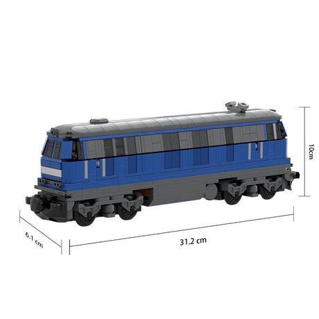 German Diesel Locomotive Klemmbausteine - LesDiy - Klemmbausteine