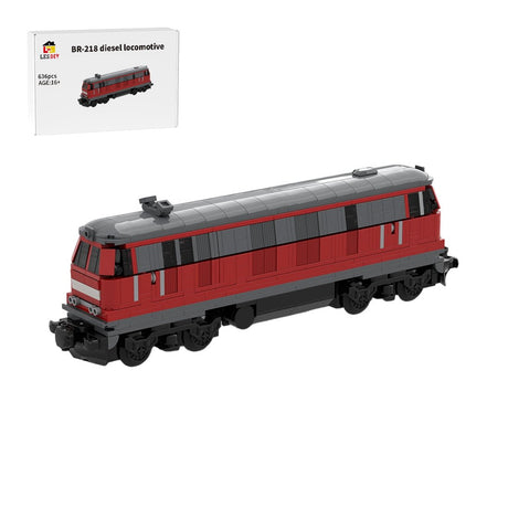 German Diesel Locomotive Klemmbausteine - LesDiy - Klemmbausteine