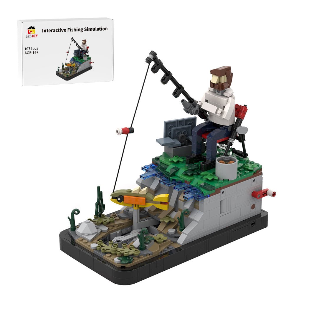 Interaktive Angelsimulation Klemmbausteine - LesDiy - Klemmbausteine