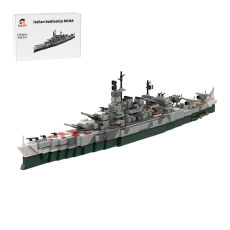 Italian battleship ROMA Klemmbausteine - LesDiy - Klemmbausteine