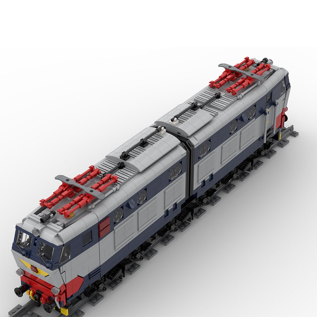 Italian E - 656 Electric Locomotive Klemmbausteine - LesDiy - Klemmbausteine