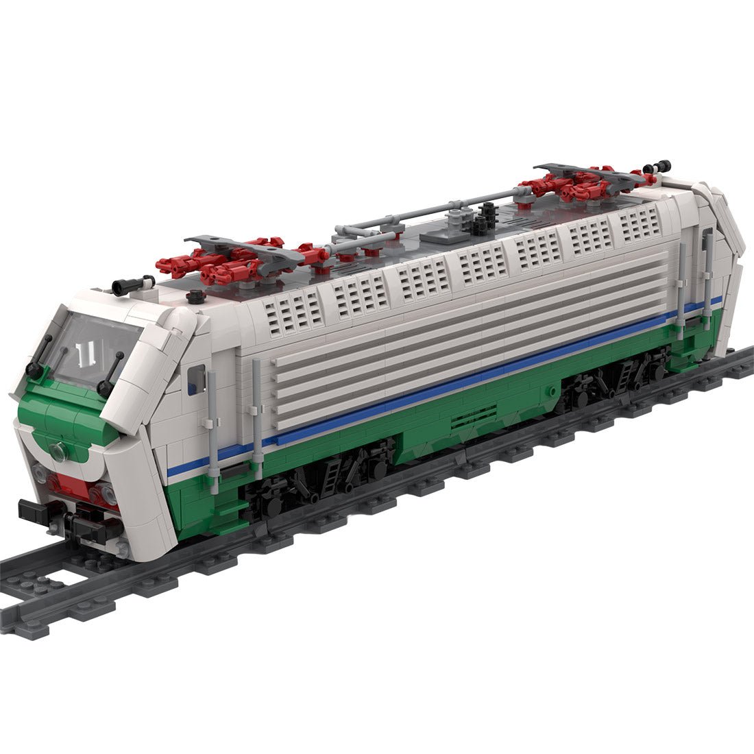 Italian E402B Locomotive Train Klemmbausteine - LesDiy - Klemmbausteine