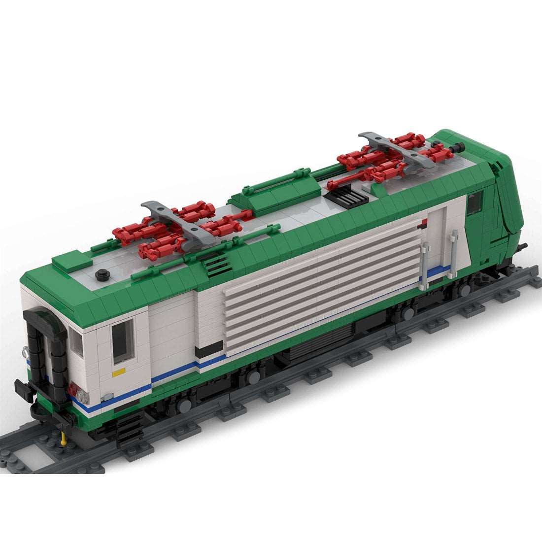 Italien E464 Lokomotivenzug Klemmbausteine - LesDiy - Klemmbausteine