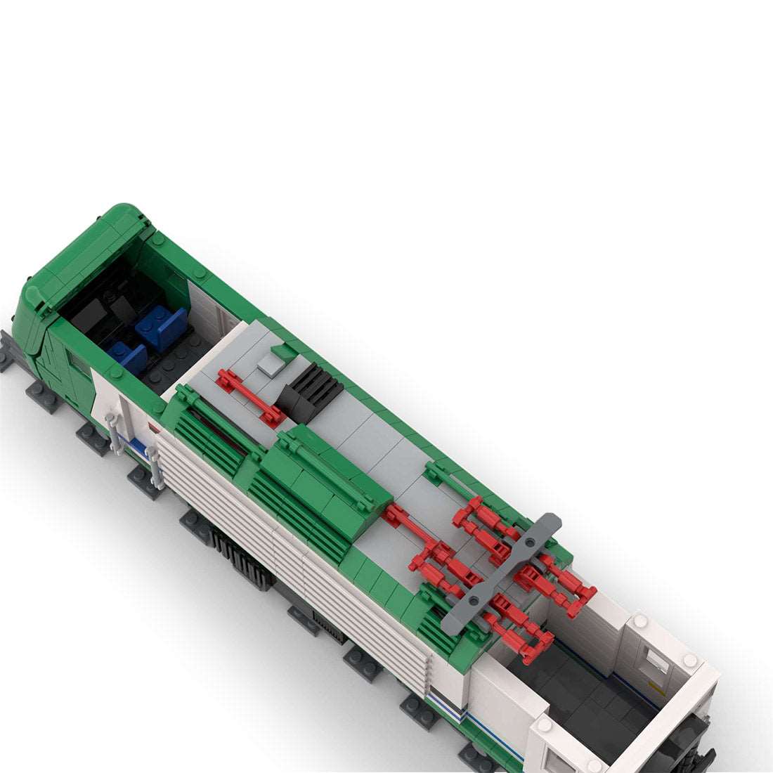 Italien E464 Lokomotivenzug Klemmbausteine - LesDiy - Klemmbausteine