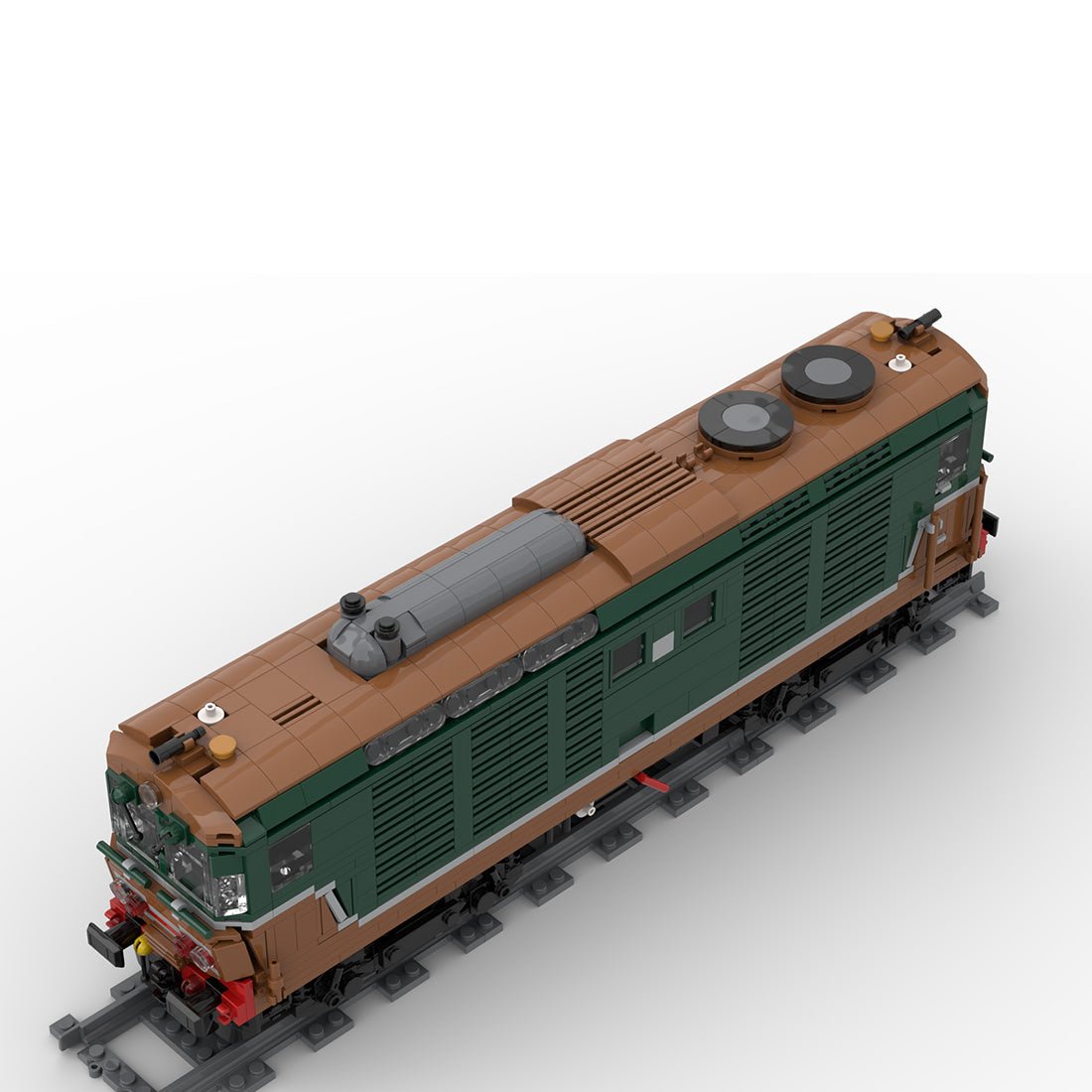 Italy Diesel Locomotive D.445 Train Klemmbausteine - LesDiy - Klemmbausteine