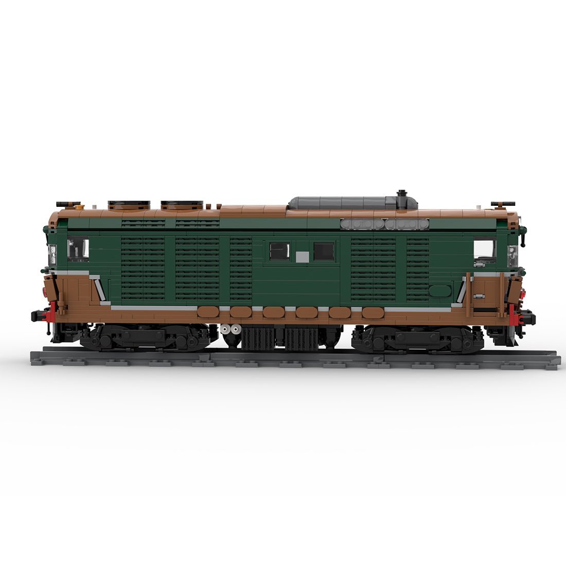 Italy Diesel Locomotive D.445 Train Klemmbausteine - LesDiy - Klemmbausteine