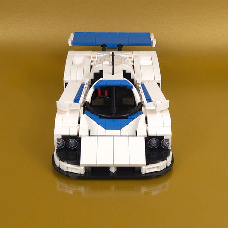 Japanische LeMans - Legende (Weiß /Blau) - Klemmbausteine - LesDiy - Klemmbausteine