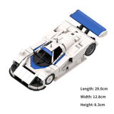 Japanische LeMans - Legende (Weiß /Blau) - Klemmbausteine - LesDiy - Klemmbausteine